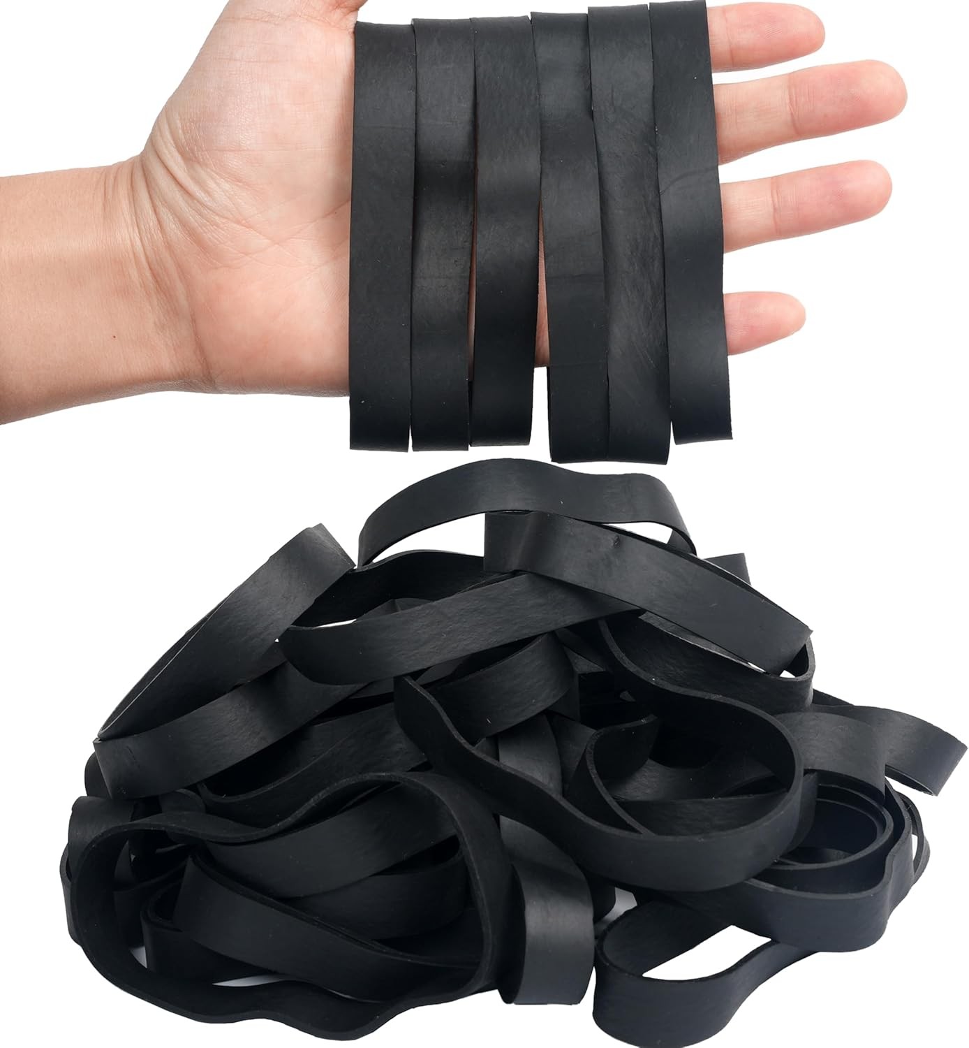 HAIDIBAO-Rubber Bands 40 Pcs size#105 Big black rubber band large Black