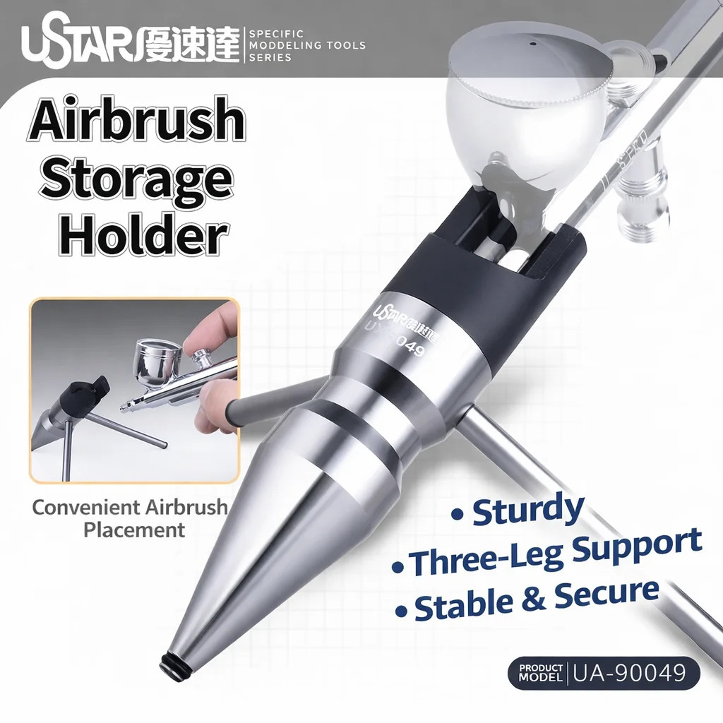USTAR UA-90049 Airbrush Storage Holder Triangle Support Metal Bracket