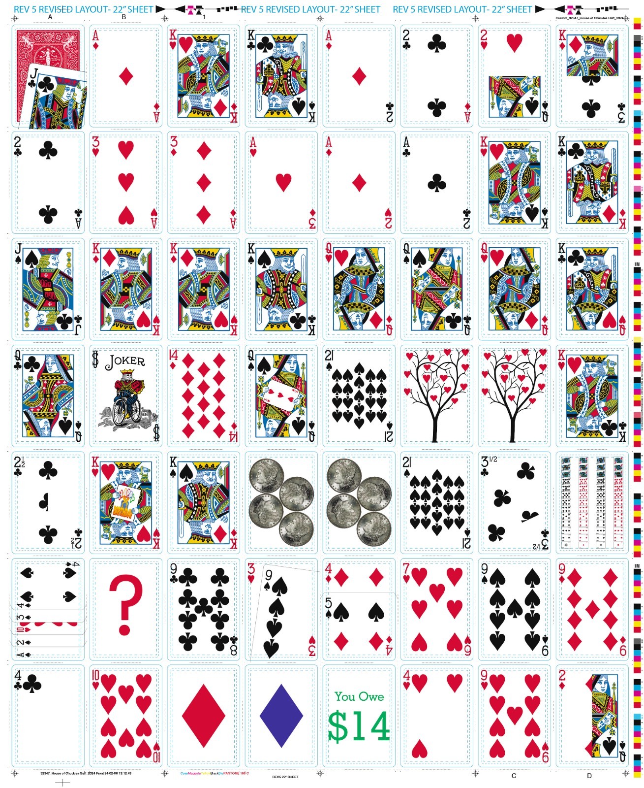Bicycle Gaff Deck - Accessory For Card Magic Tricks - NO Instructions, 56 Cards