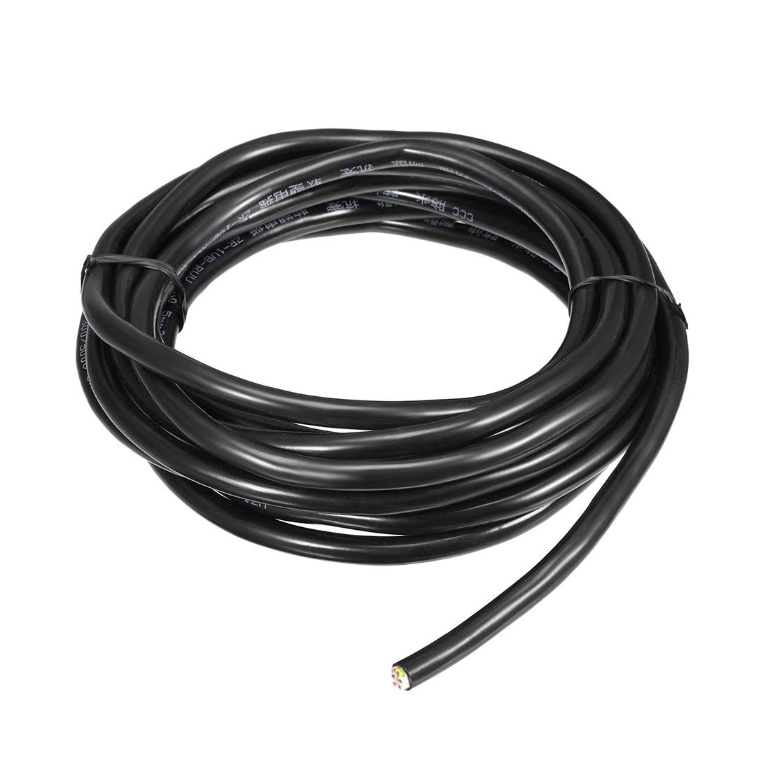 uxcell RVV Wire Cable Extension Cord Stranded PVC Copper 16.4ft, White