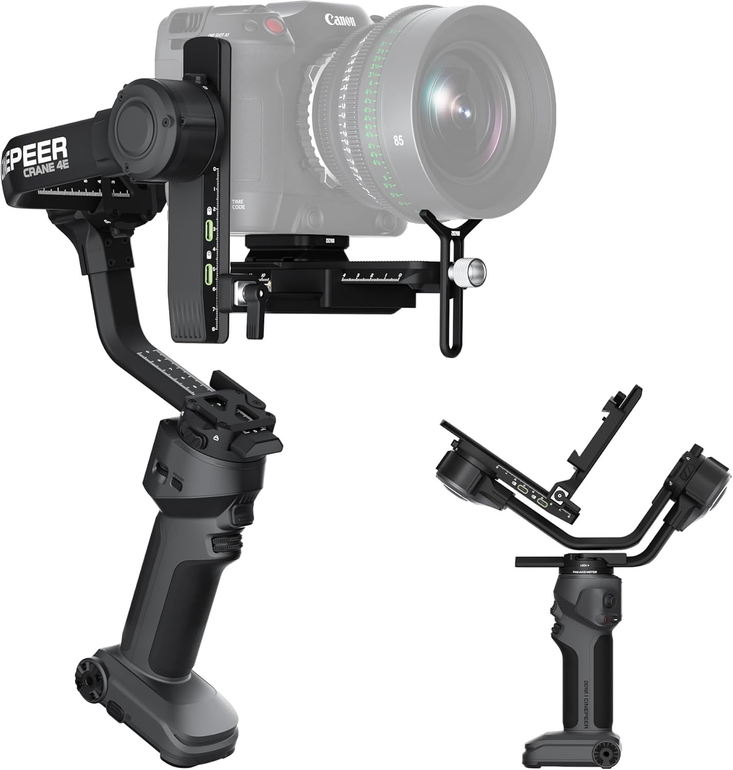 ZHIYUN Crane 4E [Official] 3-Axis Gimbal Stabilizer for Canon Nikon Sony Cameras