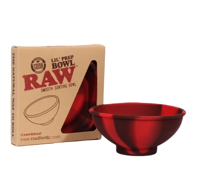RAW Rolling Papers "LIL PREP BOWL" Smooth Silicone Sorting Bowl Washable+ lighte