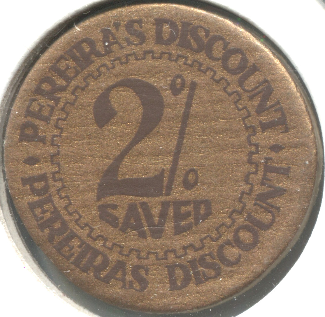 Maverick GFT - Pereira's Discount - Good For 2 % in Trade - UNLISTED - EC 1183