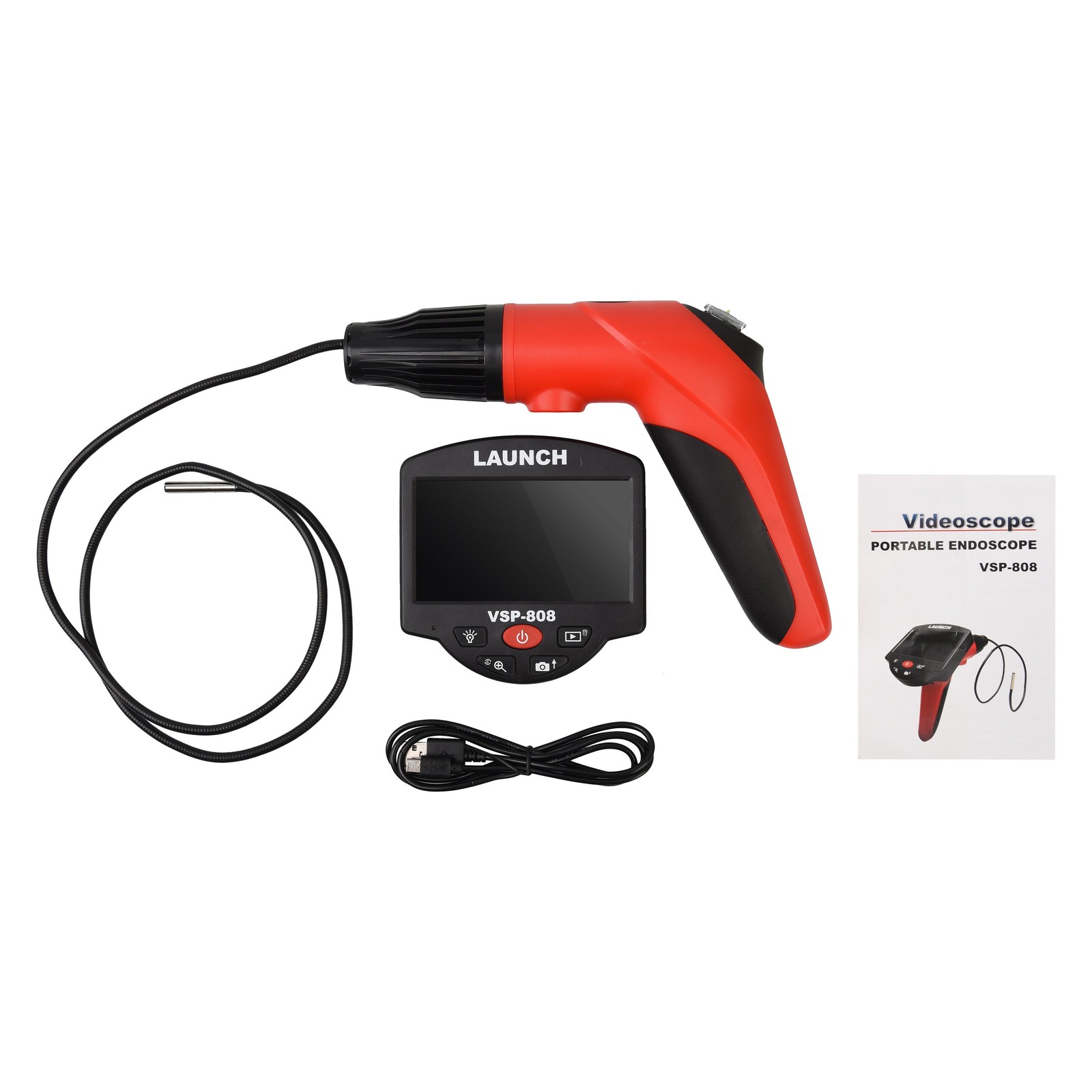 Launch Tech VSP 808 7 mm x 39.37" Waterproof Videoscope Inspection System