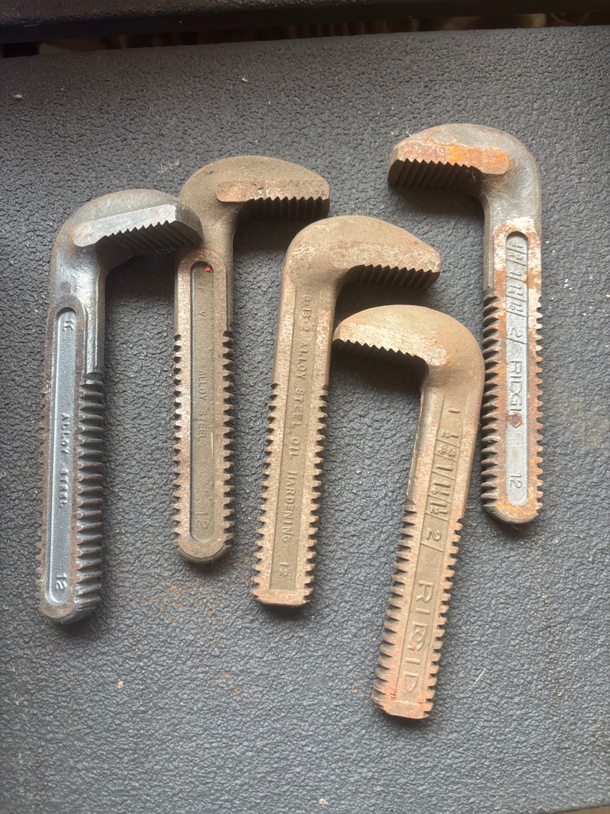 Lot Of 5- Ridgid 31630 E587 12" HOOK JAWS