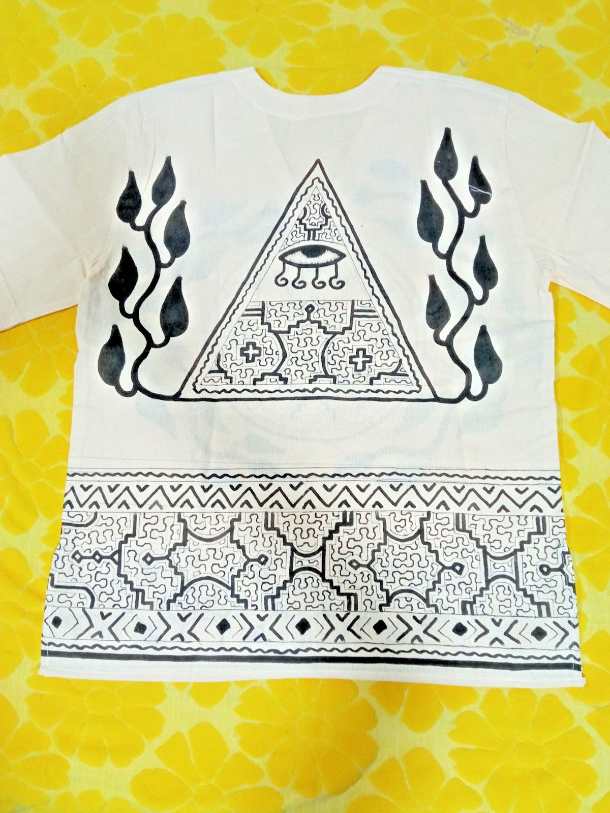 Shipibo Native unisex painted shirt