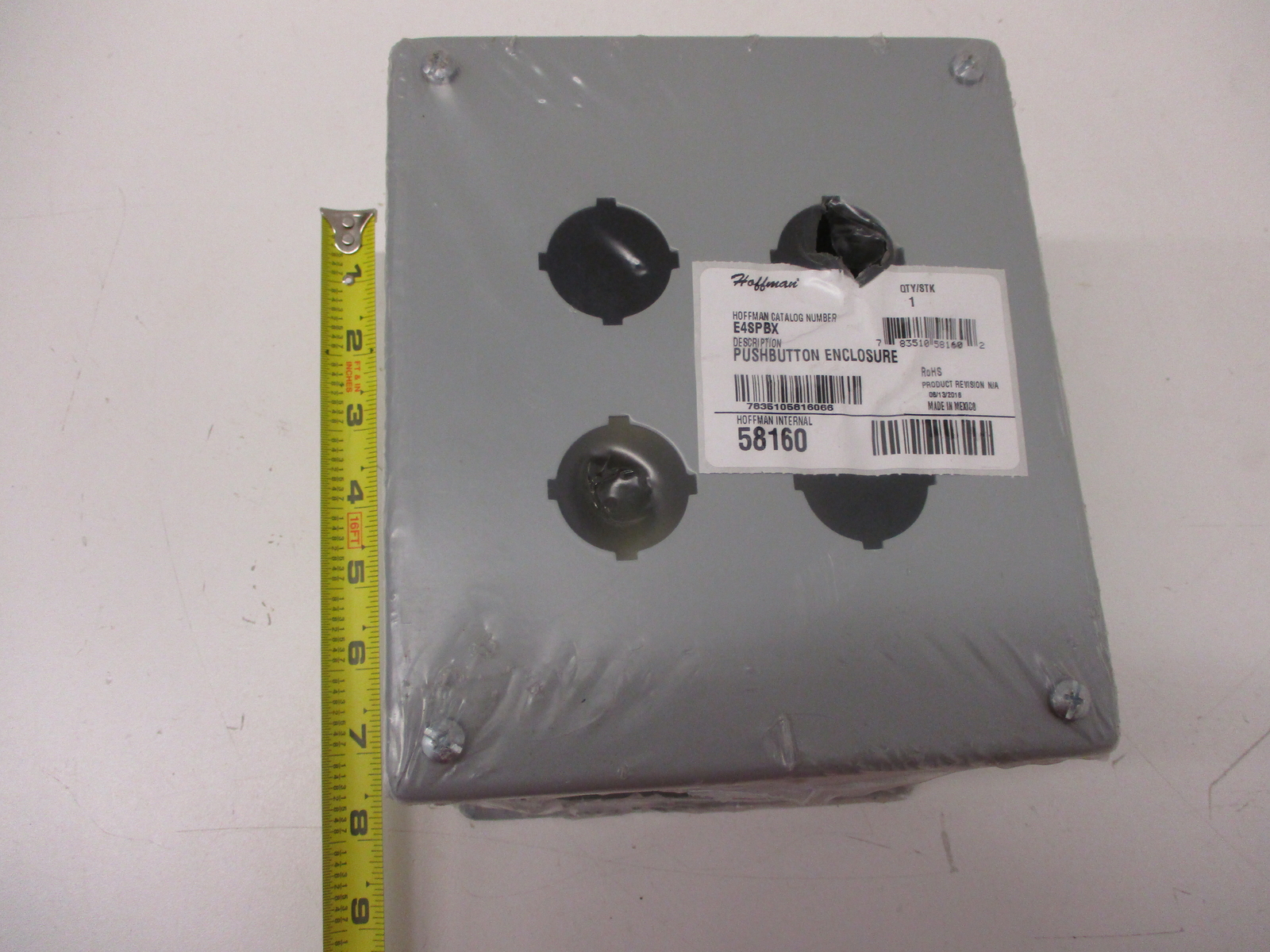 *NEW* HOFFMAN E4SPBX PUSH BUTTON ENCLOSURE