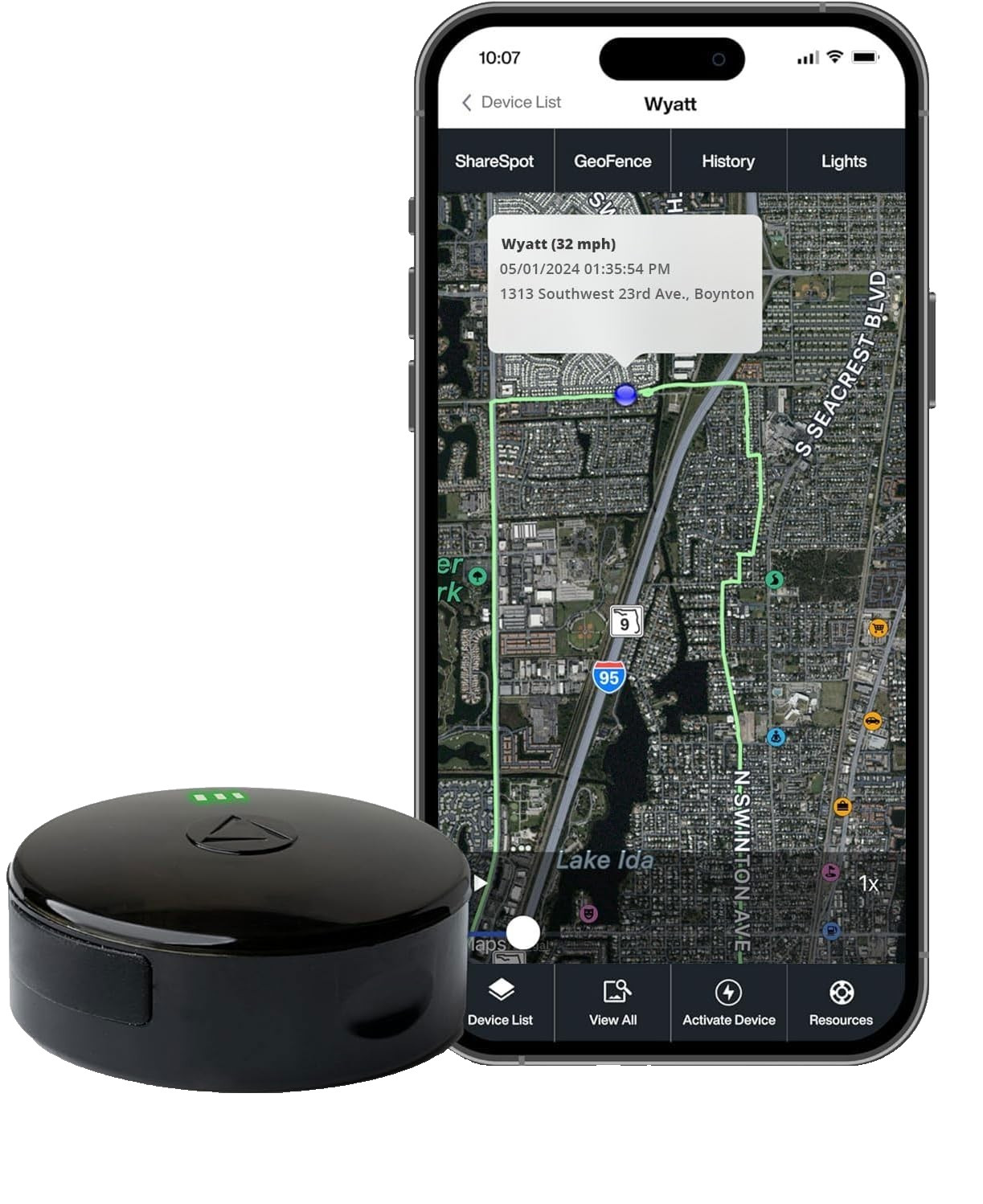 LandAirSea 54 GPS Tracker - Made in the USA from Domestic & Imported Parts. L...