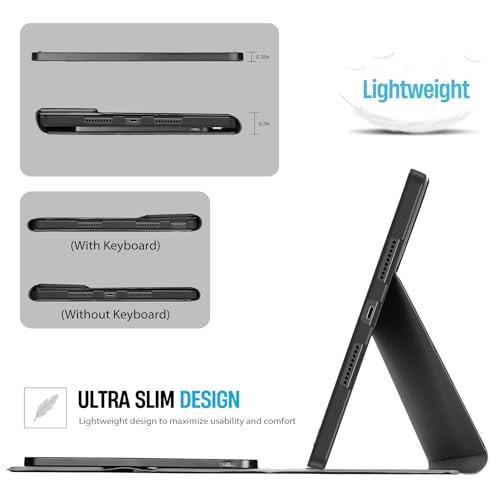 Tablet Case with Keyboard Compatible with 2025 Lenovo Idea Tab Plus 12.1