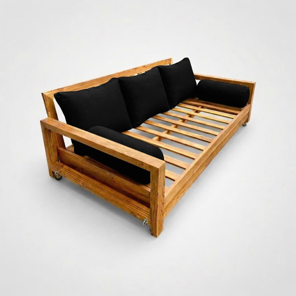 |COVER ONLY| STYLE 3 Twin Bolster Pillow Daybed Porch Swing Knife Edge AD109