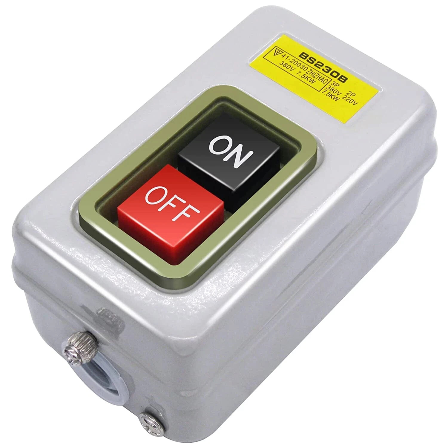 Home Switch On Off Start Stop Push Button Single Phase Motor Electric 220V /380V