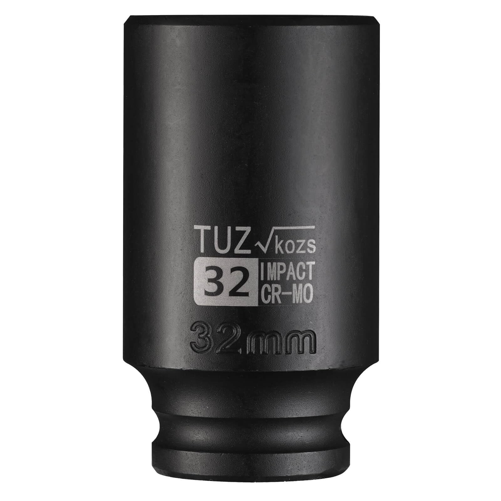 TUZkozs 1/2 Inch Drive 32mm Deep Metric Impact 1/2” Deep, Black
