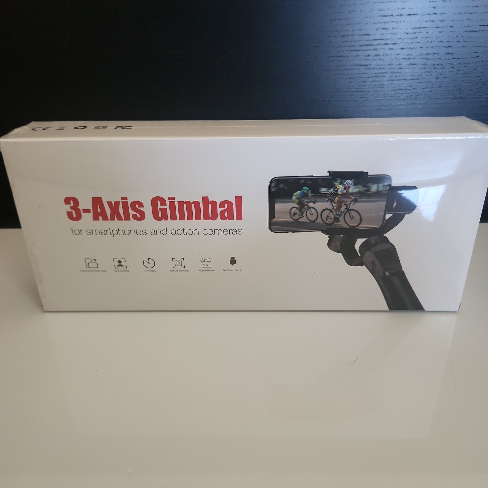 Takeda 3-Axis Handheld Gimbal Stabilizer - Adjustable Arm, Charging - New Sealed