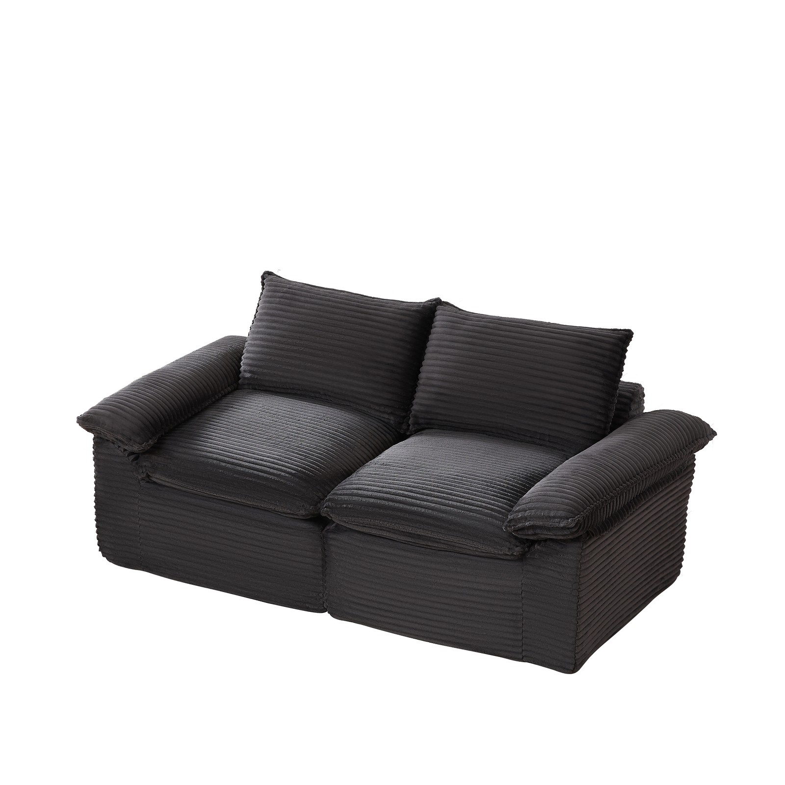 Modern corduroy cloud sofa, can be freely combined and has a comfortable sitting