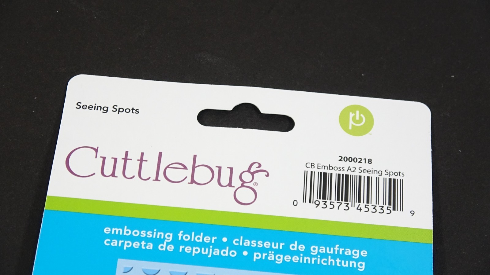 2009 Cuttlebug Embossing Folder Seeing Spots 2000218