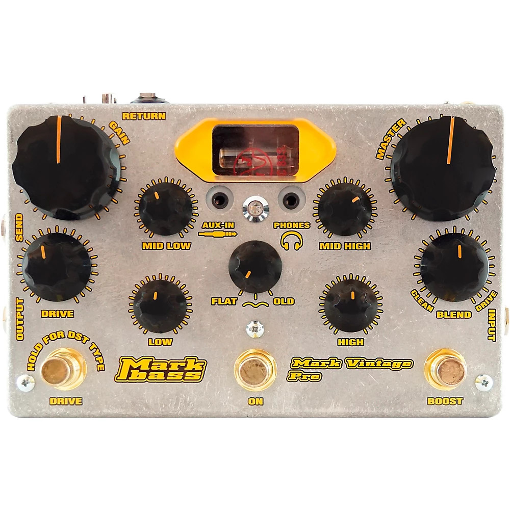 Markbass Mark Vintage Pre Tube Bass Preamp Pedal Metal