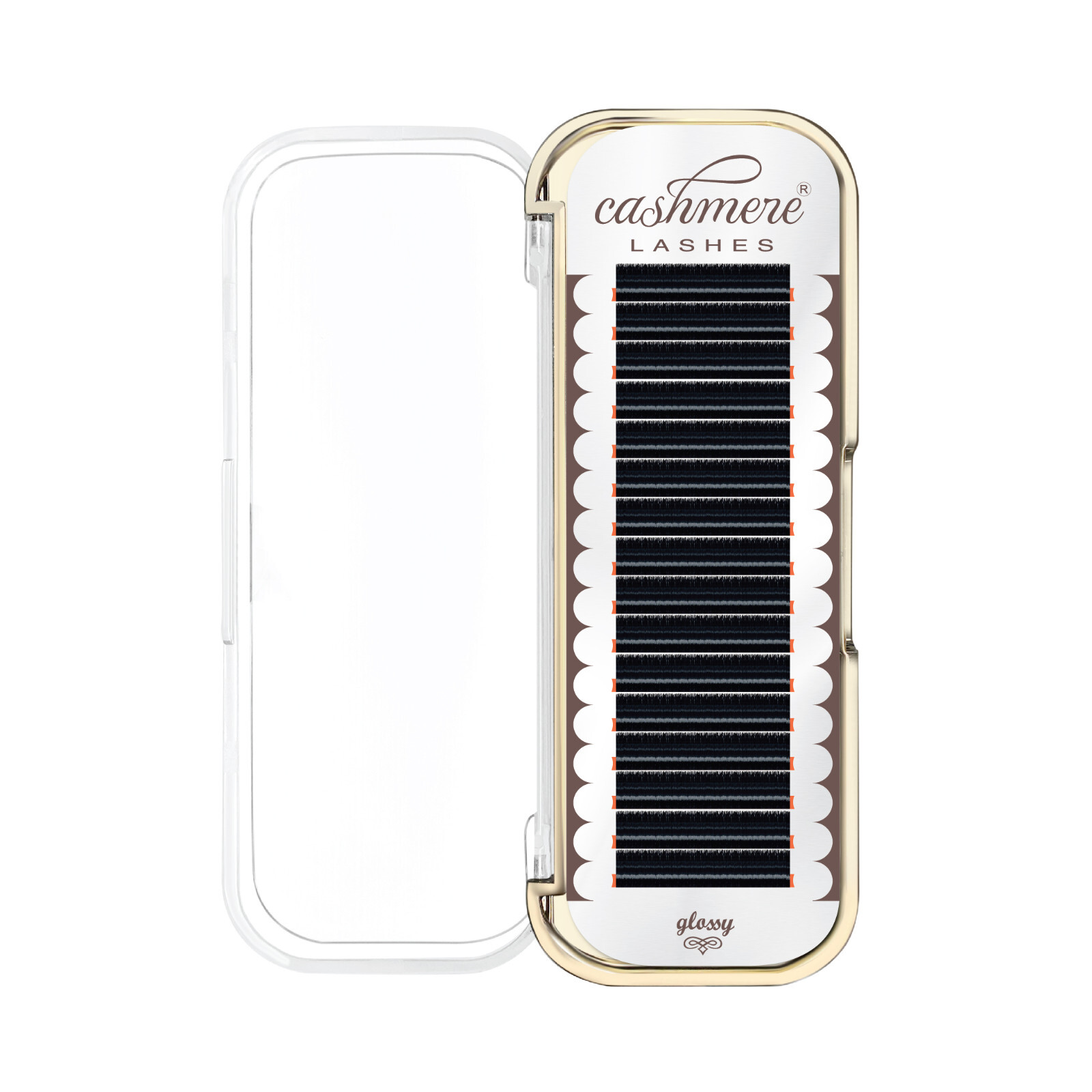 Cashmere Lashes Glossy 0.15 0.20 Classic Flat Individual Eyelash Extensions Tray