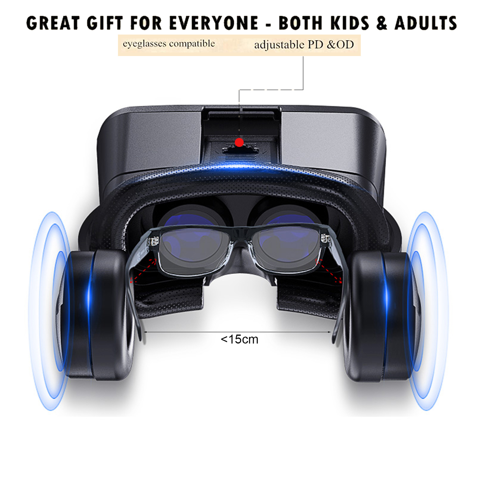 Wireless VR Headset Immersive VR Goggles for Kids 3D Virtual Reality Goggles