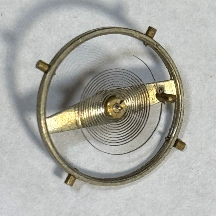 1ea .6" Diameter Balance Complete Good Staff For 3" Jaeger Aircraft Or Car Clock