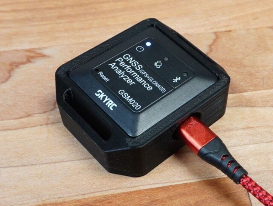 SKYRC  GNSS GPS Performance Analyzer Holder / Mount W/ USB Charging Port Black