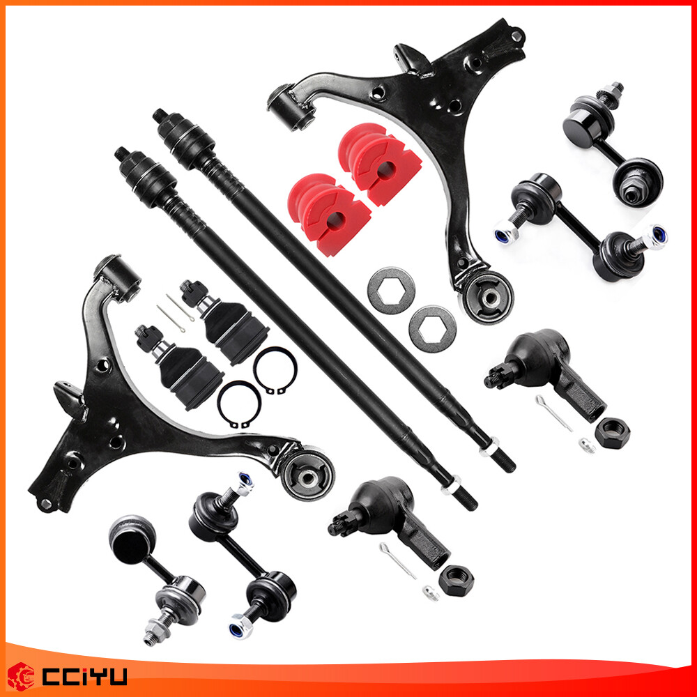 For 2001-2005 Honda Civic Front Lower Control Arms Tie Rods Sway Bars Suspension