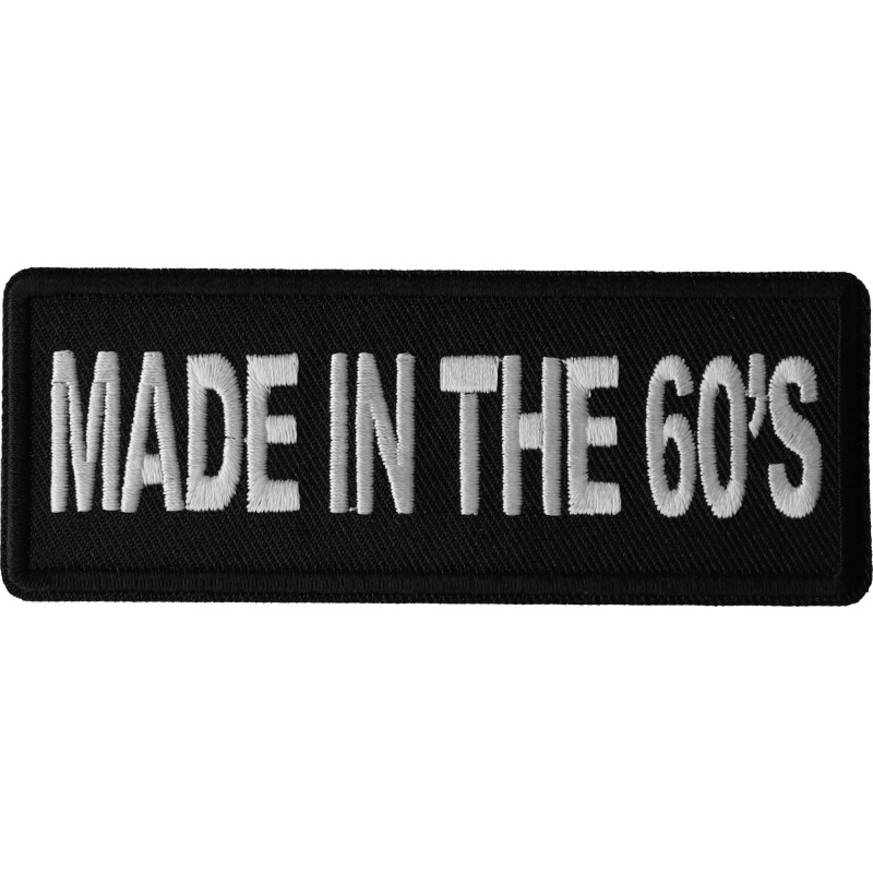 Embroidered Iron-On Patch, Made in the 1960s, 4" x 1.5"