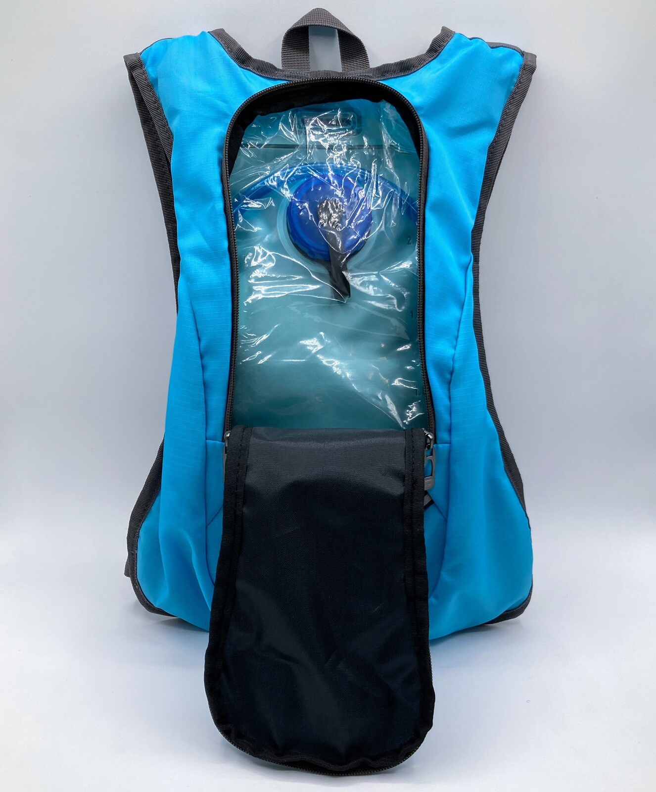 Hydration Hydro Pack Backpack Light Blue One Size Adjustable for Hiking Cycling