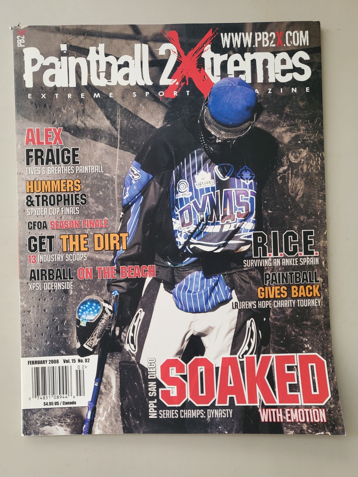 Priced To Sell Paintball 2Xtremes (PB2X) Feb 2008 Dynasty cover, Alex Fraige