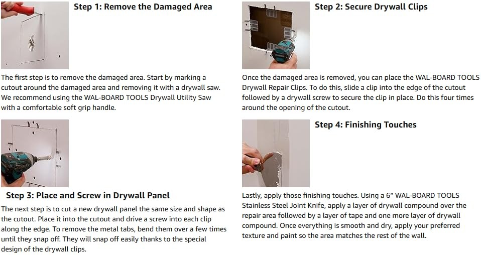 Drywall Clips Easy Repair Solution Multi Pack