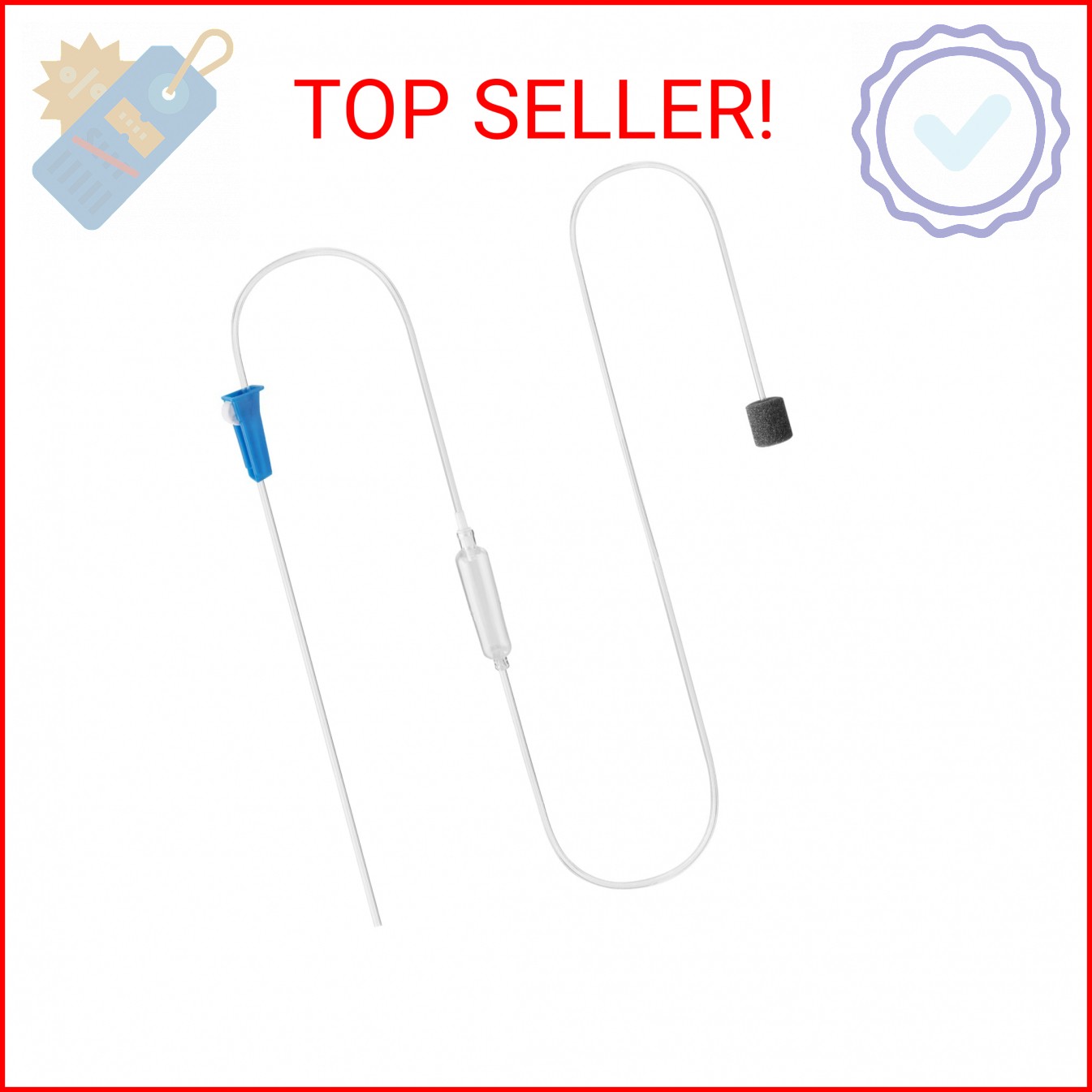 IOAOI Drip Acclimation Kit for Saltwater and Freshwater Aquariums, Fish Tanks