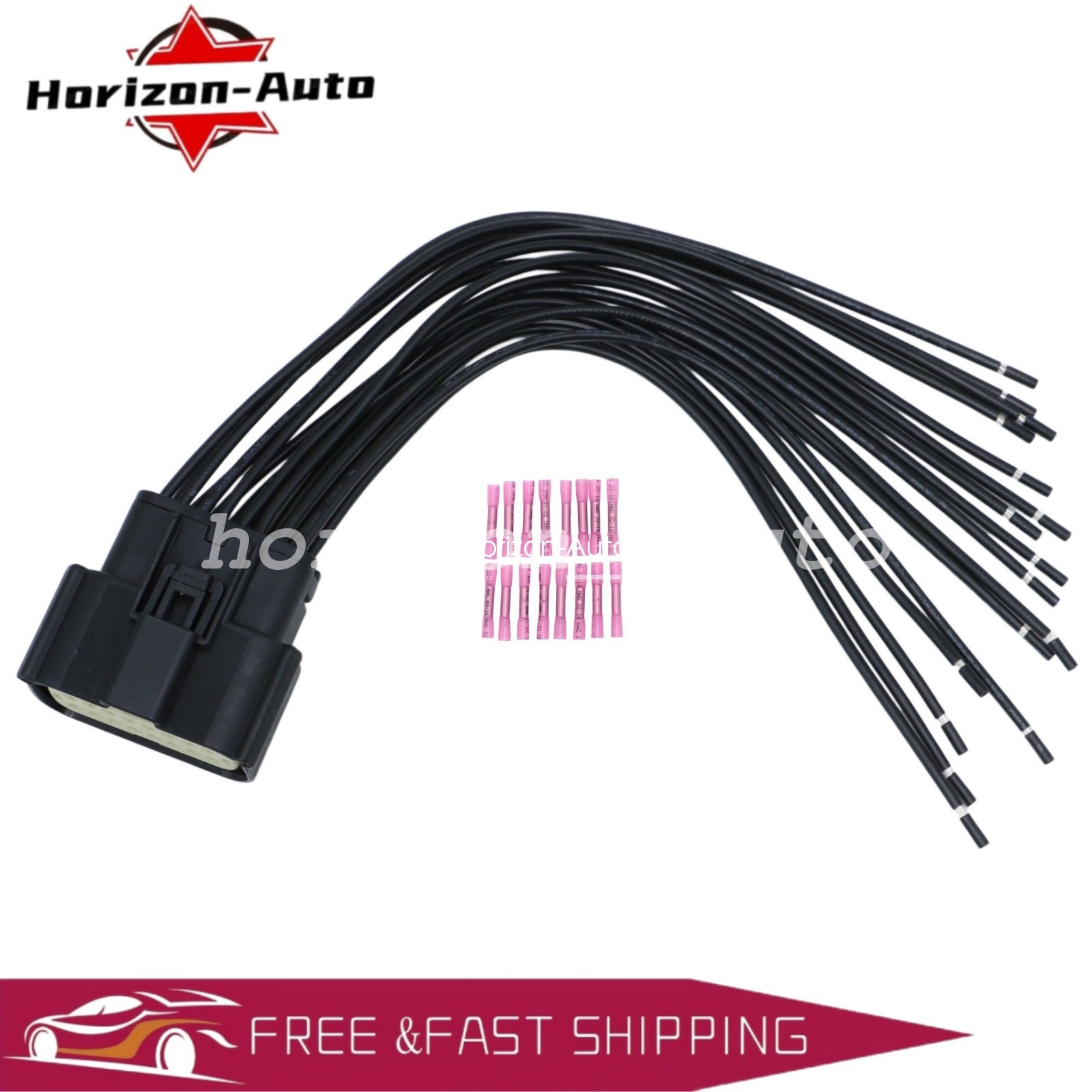 16-Pin Headlight Wiring Harness Connector For Lincoln MKC MKZ Aviator Corsair US