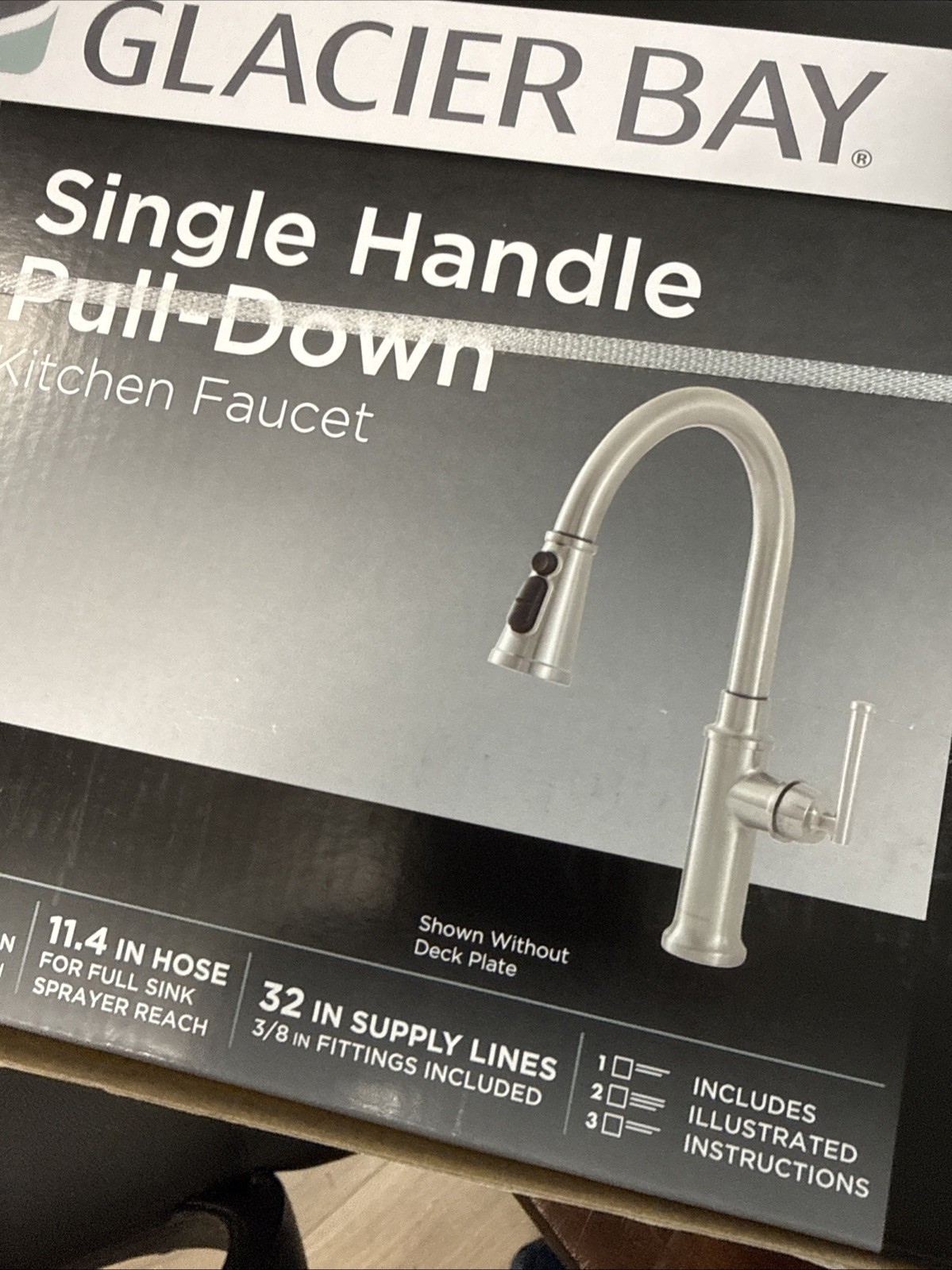 kitchen faucet , New, Glacier Bay, Stainless Steel