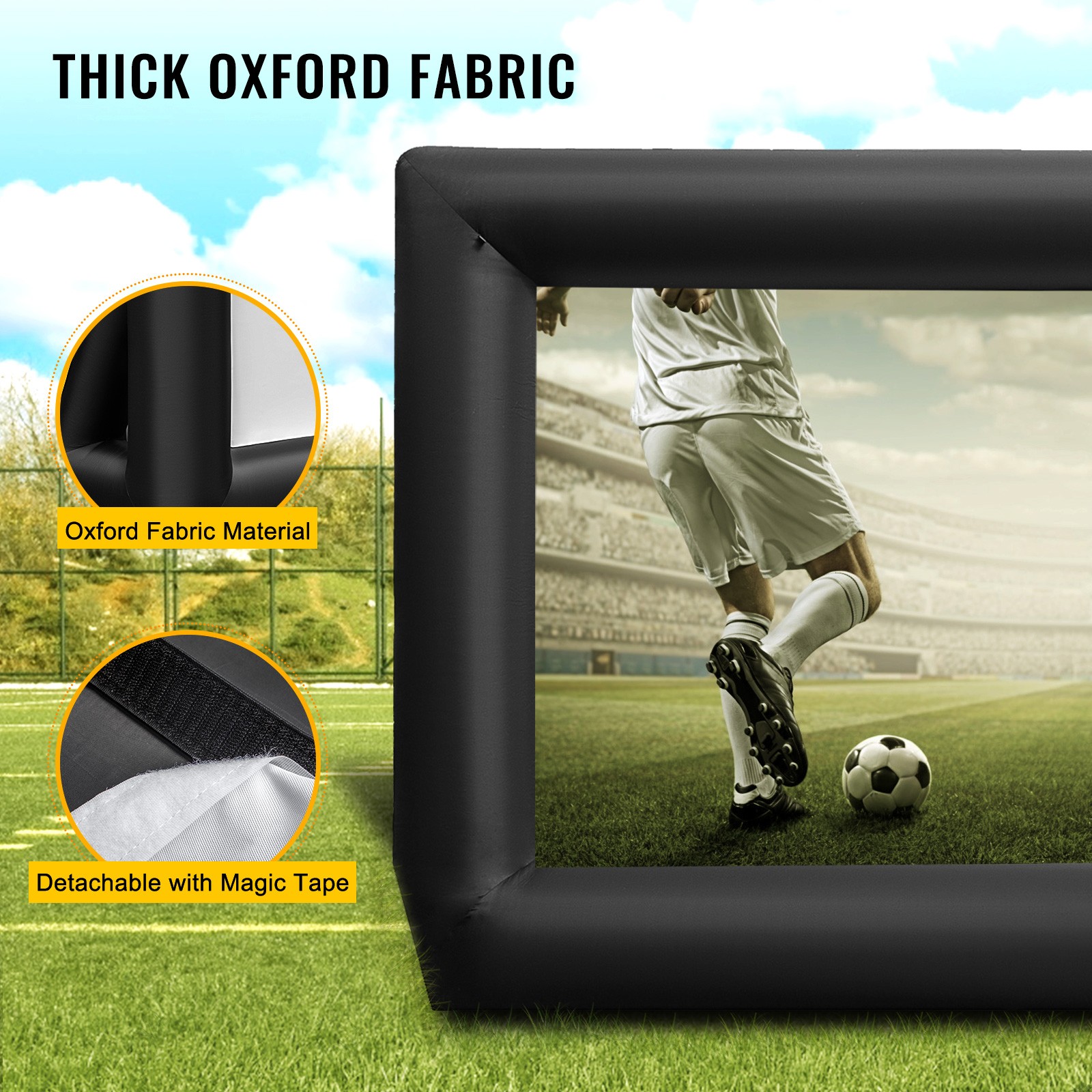 Uimoso Inflatable Movie Screen Inflatable Projector Screen 24 FT Outdoor Theater