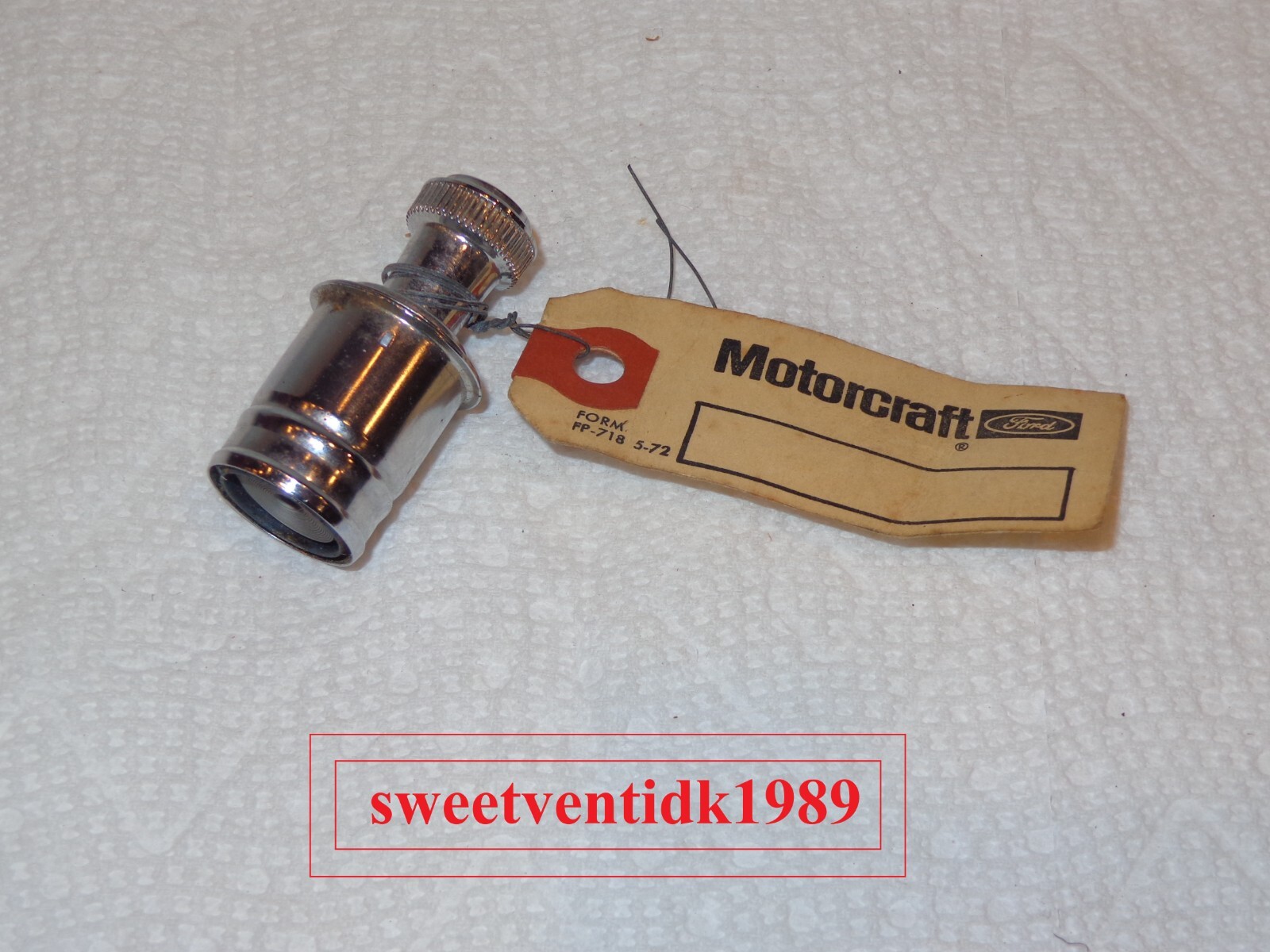 ‘NOS’ FORD Cigarette Lighter # D372-15052-A .. Element + Knob .. USA Made
