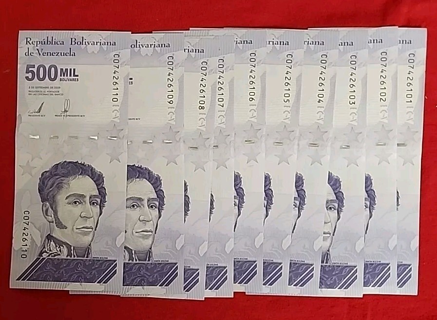 Venezuela 500 Mil Bolivar Soberano x 10 Pcs, 2020  UNC  Free Shipping