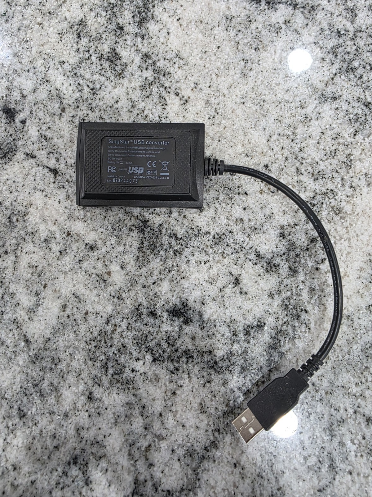 Singstar USB Adapter Microphone Converter for SONY PS2/PS3 Model SCEH-0001