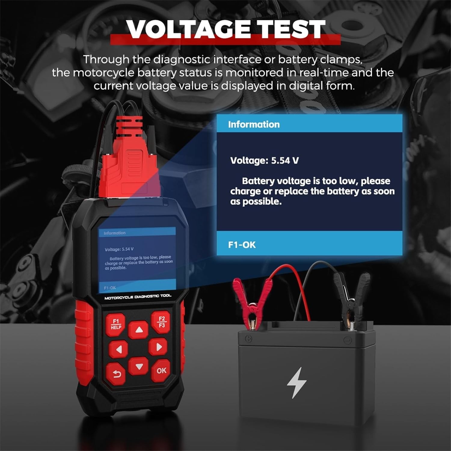 FXTUL M4 Motorcycle Diagnostic Tool for Harley-Davidson 4P/6P, Read/Clear Codes