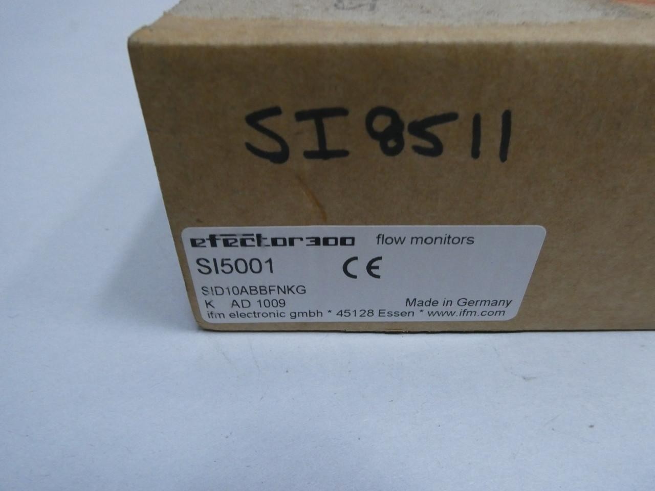 Ifm Efector SI5001 SID10ABBFNKG Flow Sensor 19-36v-dc