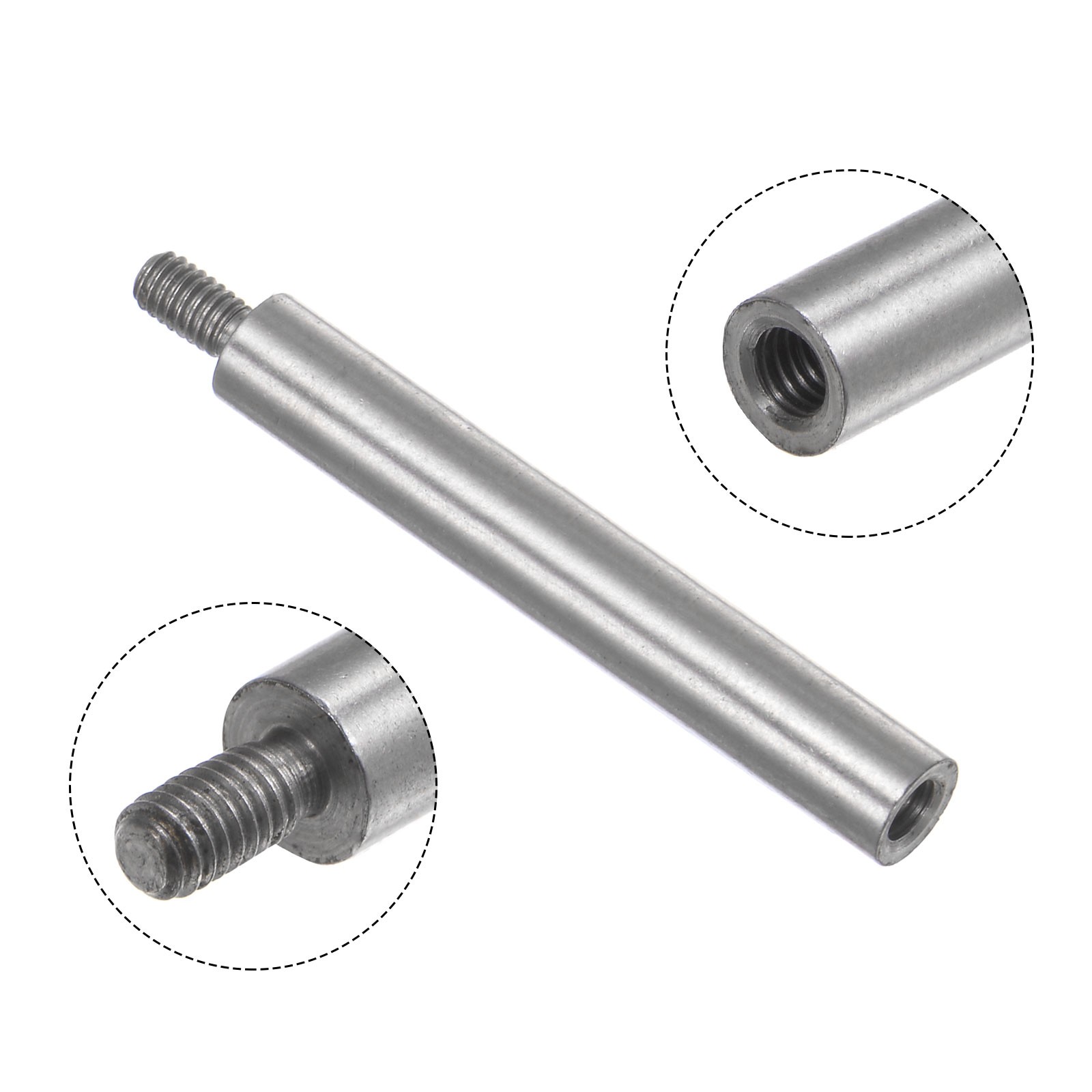 2pcs Dial Digital Indicator Extension Stem Rod 4.5mm Dia M2.5 Thread HSS 60mm