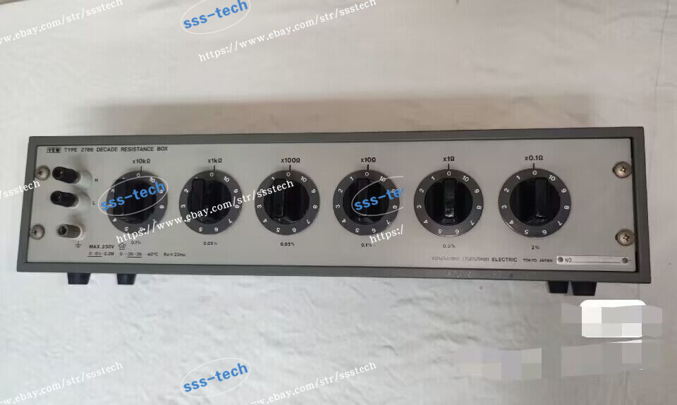 Used YOKOGAWA 2786 RESISTANCE DECADE BOX MAX:250V FORM 0.1 TO 1,111,110 OHMS