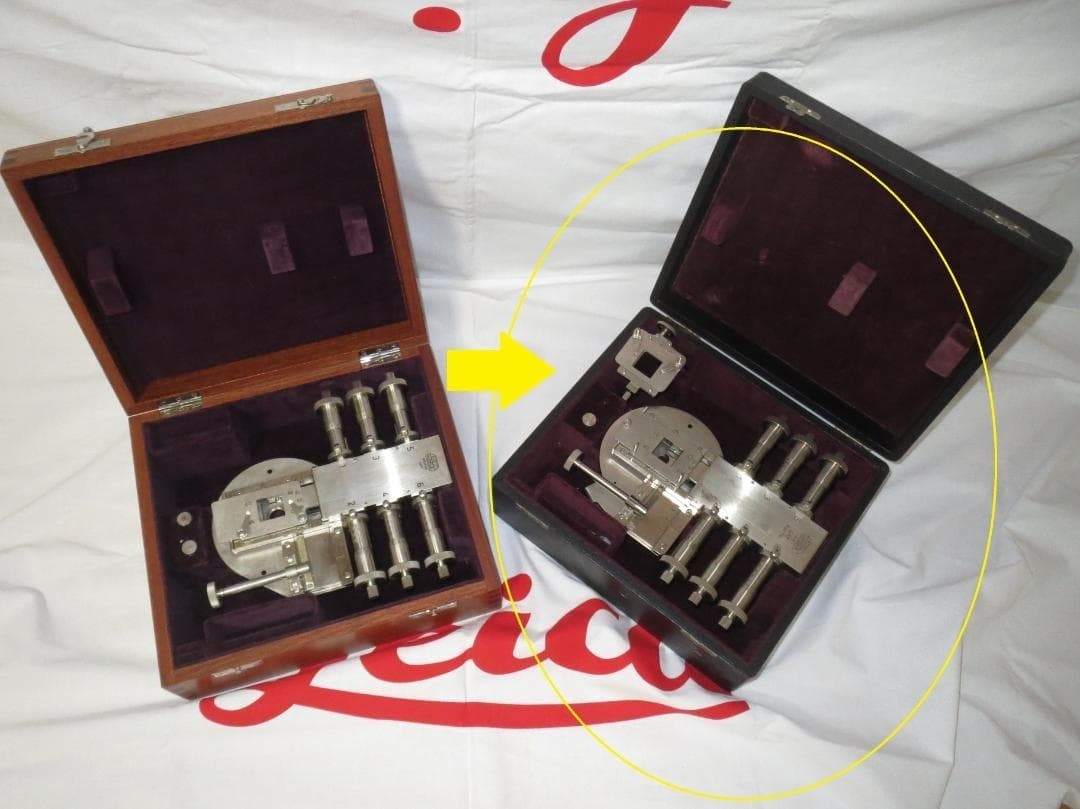 Leitz 6 Spindle Ernst Reitz's Integrating Stage-Microscope Accessories