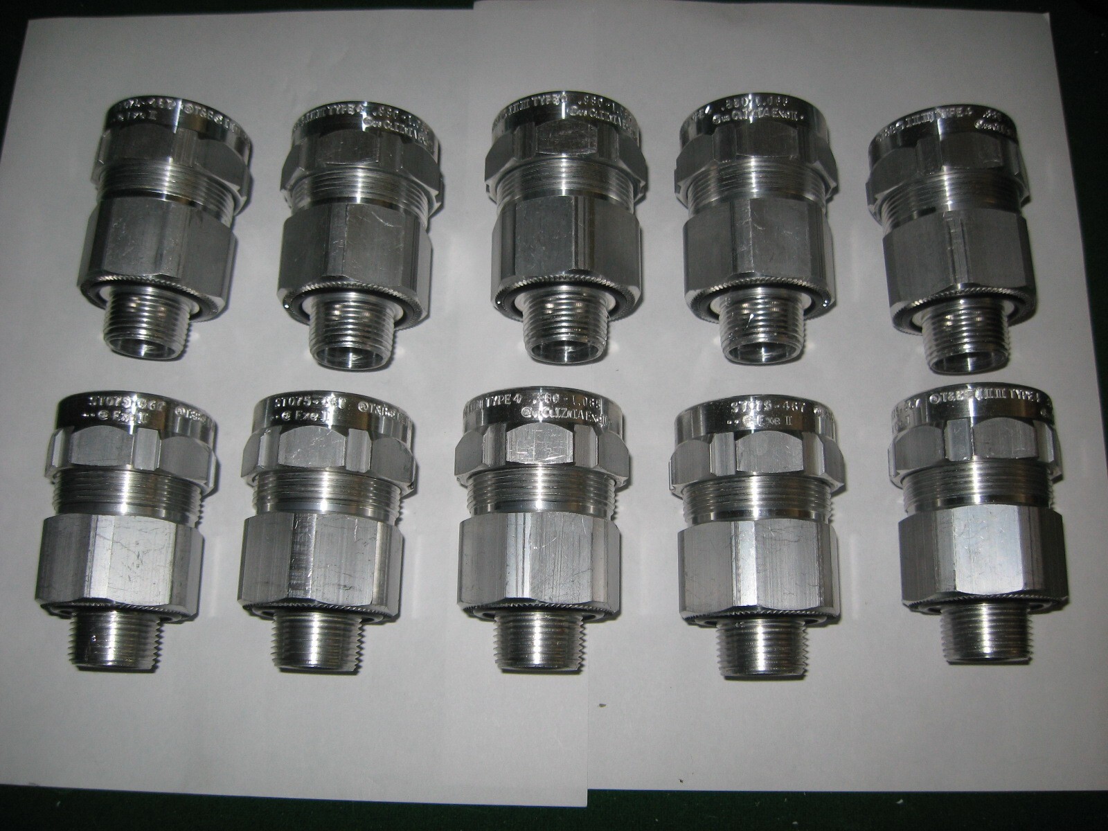 " Lot of 10 " New Thomas & Betts  Star Teck Cable Connectors ST075-467  3/4" Hub
