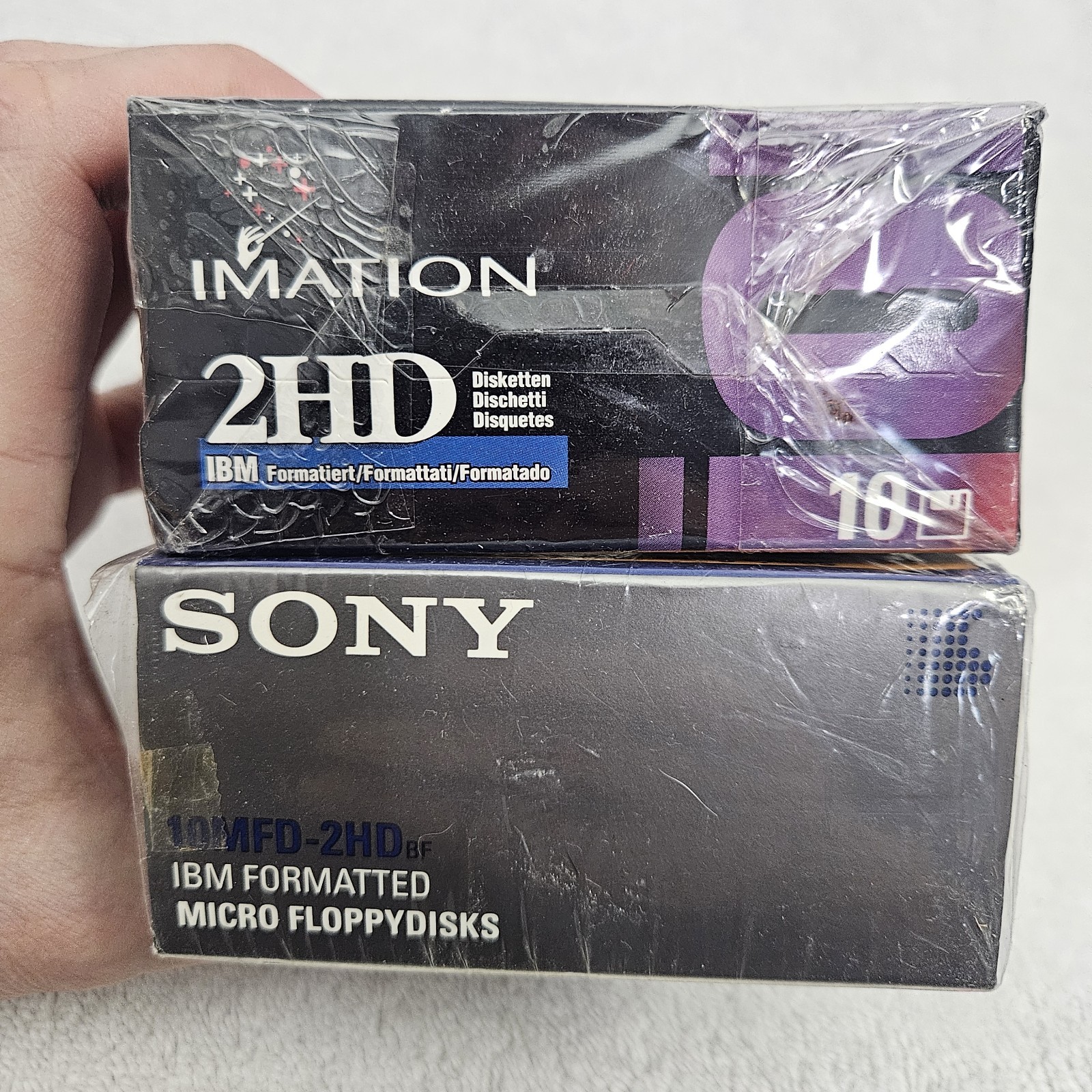 Sony Imation 3.5" High Density IBM 2HD PS/1/2 Formatted SEALED 10 Pack Diskettte