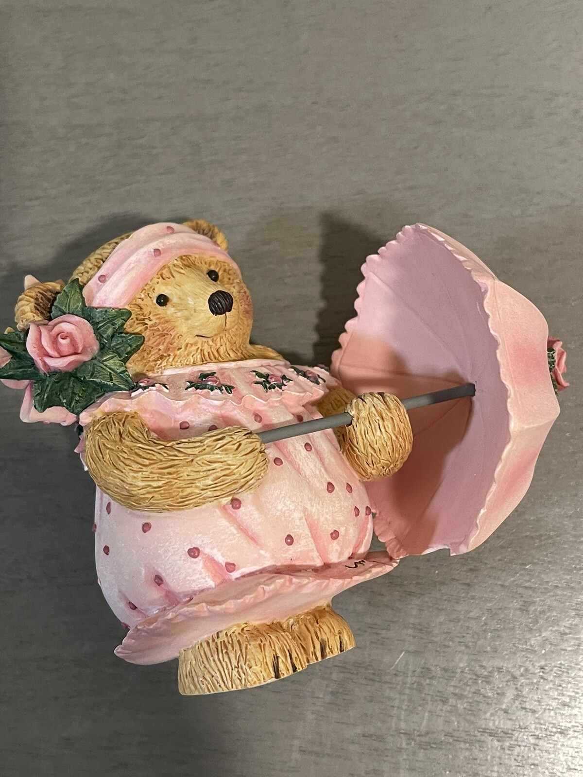 Cheerful Mary Teddy Bear Pink Rose Umbrella