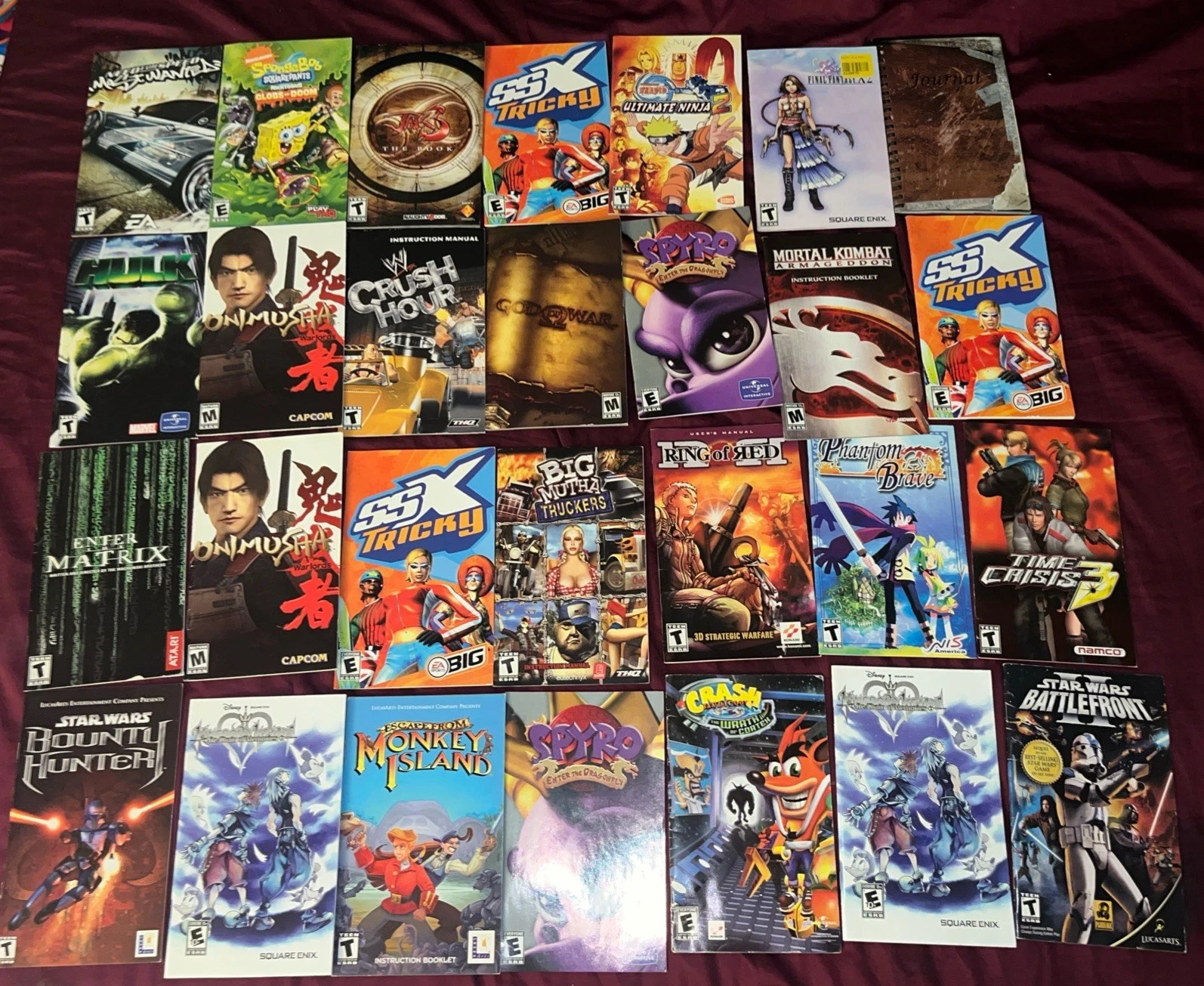 Playstation 2 PS2 Manual Instruction Game ¤ Title Choose Pick Choose F - K