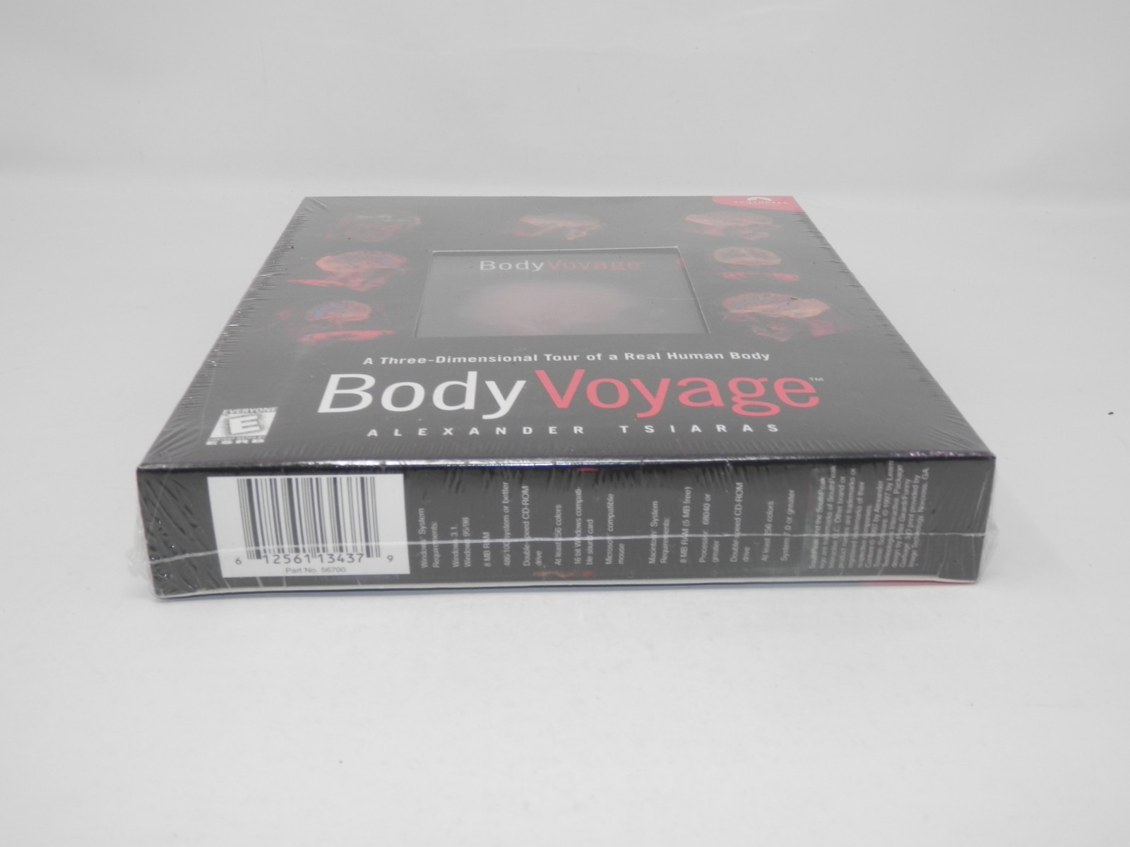 Body Voyage 3D Tour Real Human Body Big Box Software Mac Win 1997 CD-ROM SEALED