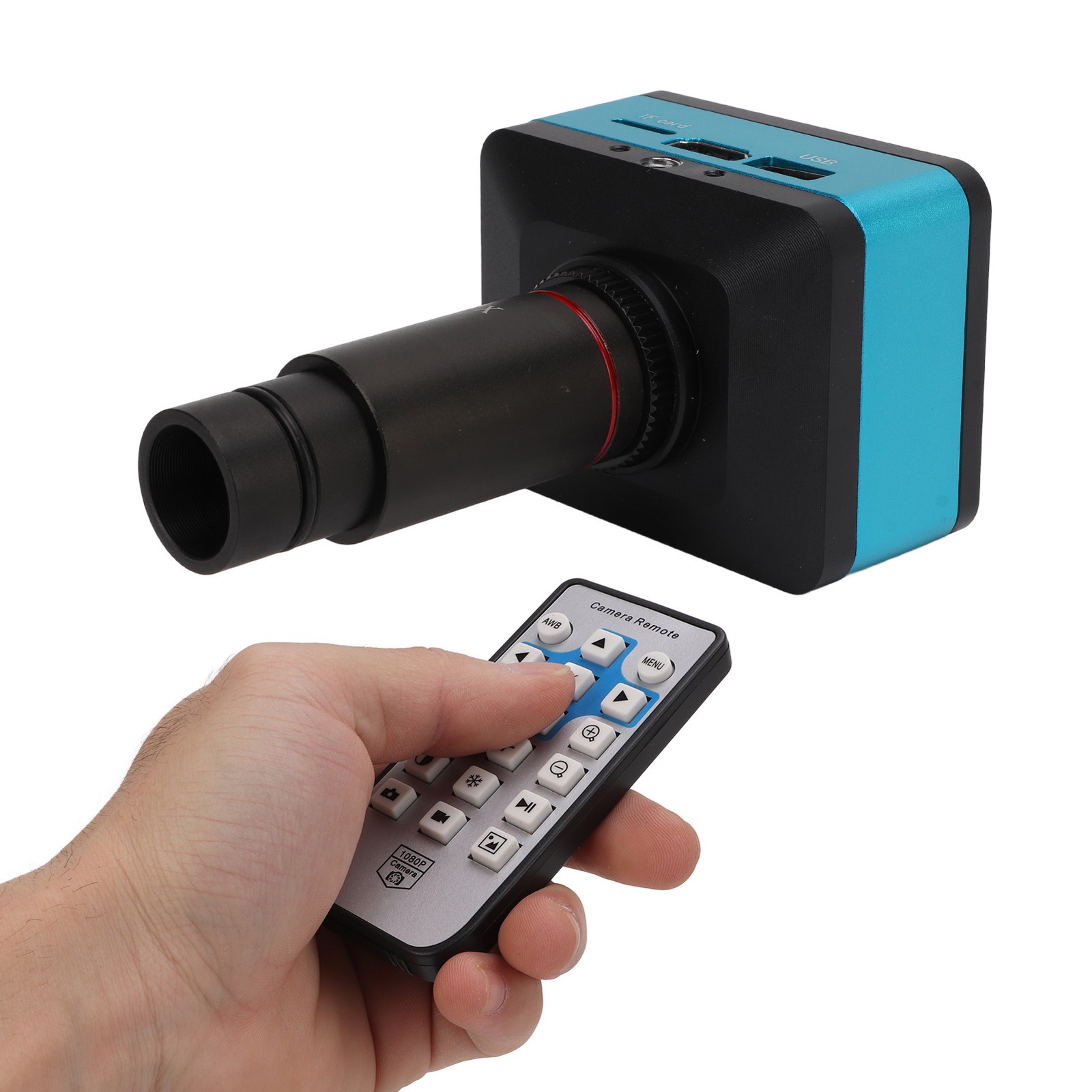4K 12MP 60FPS Industrial Microscope Camera With 0.5X Lens