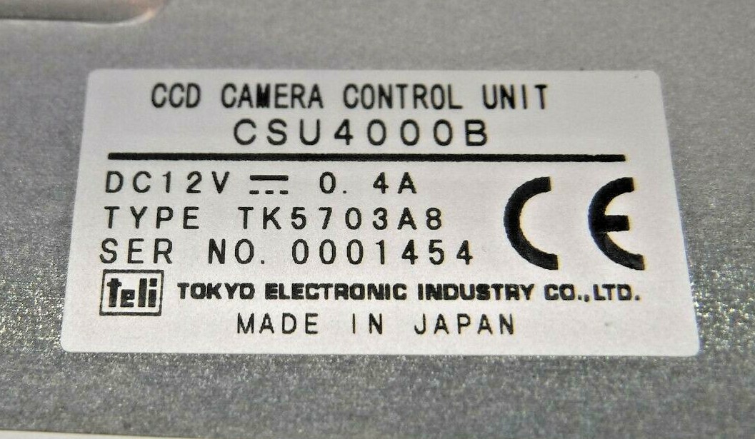 Tokyo Electronics CSU4000B, Type TK5703A8 Industrial CCD Camera Control Unit
