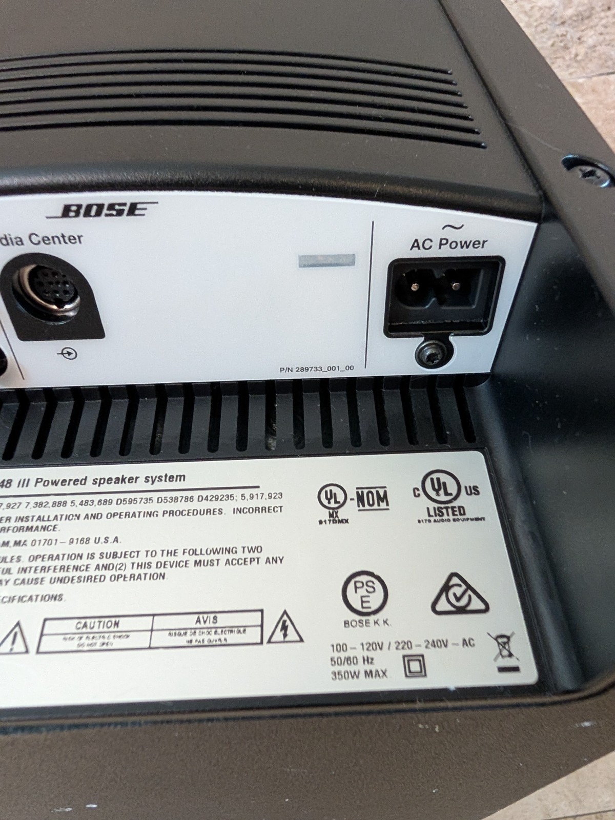 Bose PS 48 Series III Powered Subwoofer For Lifestyle 18 28 38 48 V25 V35 & T20