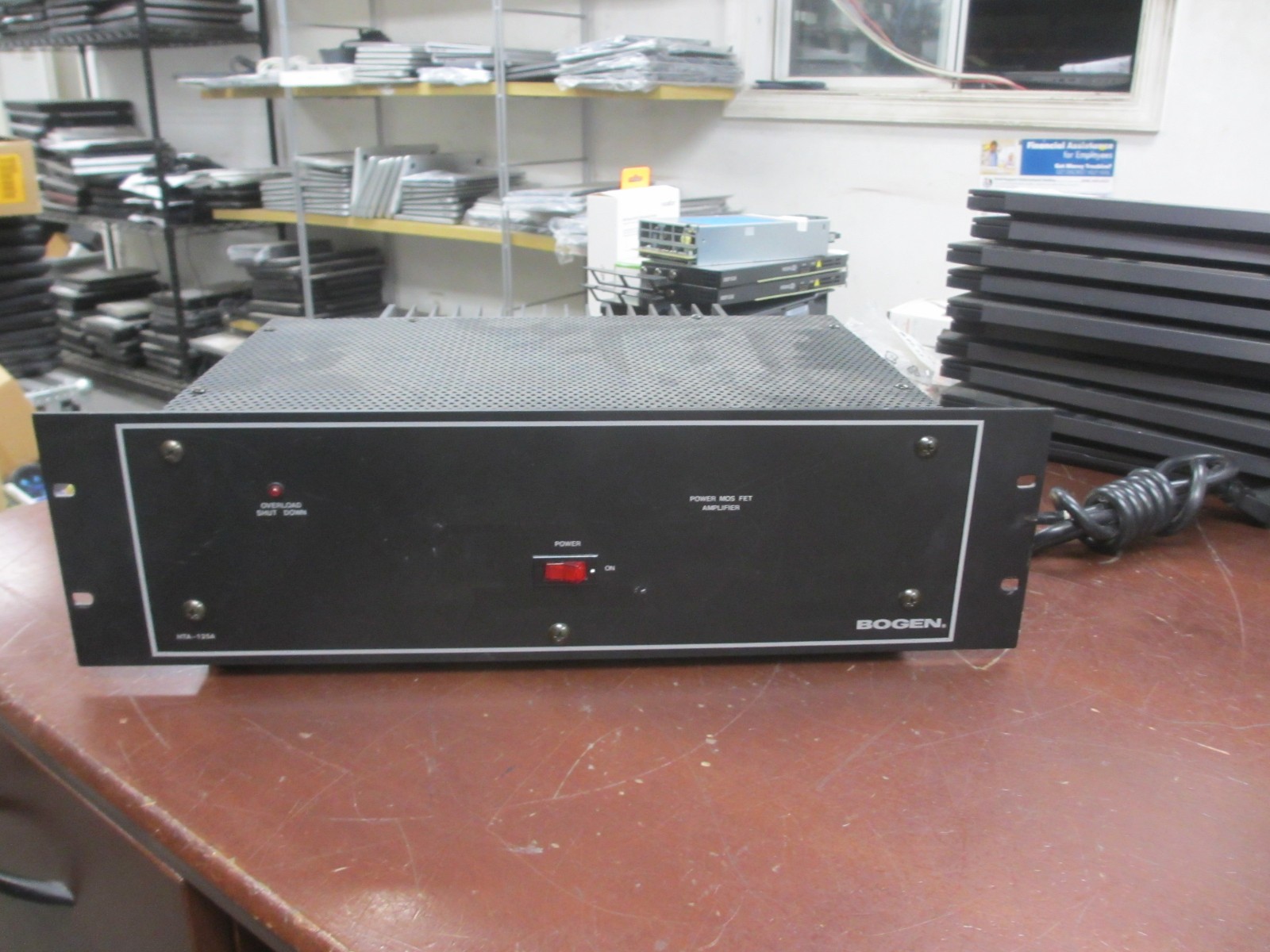 Bogen HTA125A 125W Power Amplifier  Black